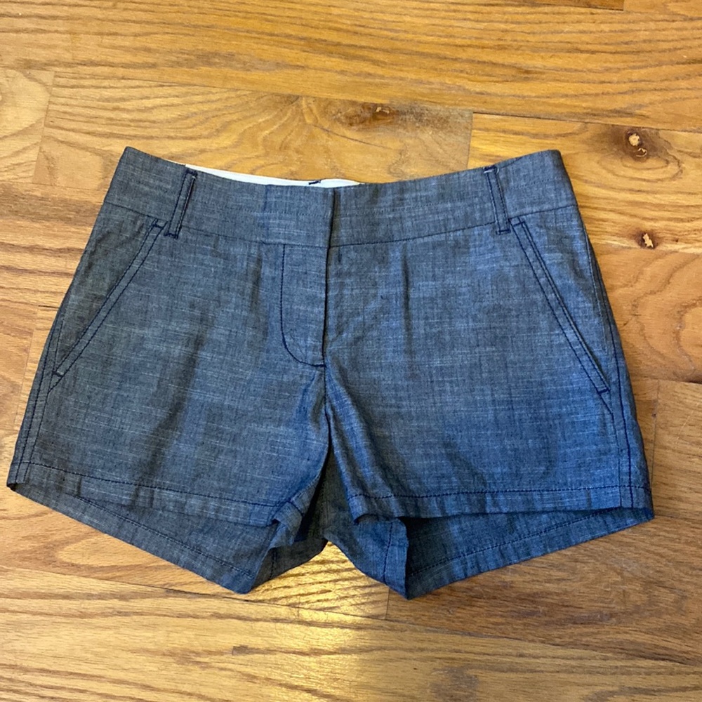 J. Crew Factory Chambray Blue Women's Shorts